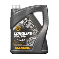MANNOL 7722 LONGLIFE 508/509 MOTOROLAJ SAE 0W-20 SZINTETIKUS 5L0W-20